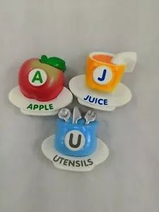 Vtech Magnetico Alimentare Alfabeto Calamite A Apple U U U Utensili J Solo Succo - Foto 1 di 3