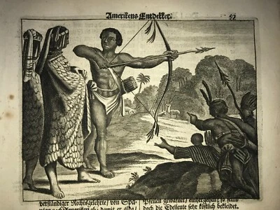 NEW SPAIN ANTON MENDOZA 1673 MONTANUS RARE ANTIQUE ENGRAVED VIEW 17TH CENTURY - Image 1 of 3