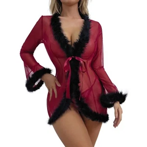 Lencería Sexy Niña Prendas para dormir Vestido Ropa de dormir Ropa interior Babydoll Mujeres - Imagen 1 de 4