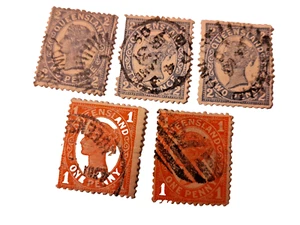 5 Queensland Victorian Stamps as seen - Picture 1 of 1