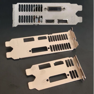 Low Profile Full High Bracket für MSI GTX1050 GTX1050Ti LP Grafikkarten - Bild 1 von 4
