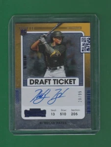 2021 Panini Contenders # 140 Ke'Bryan Hayes Draft Ticket Auto BLUE /99 Rookie - Foto 1 di 2