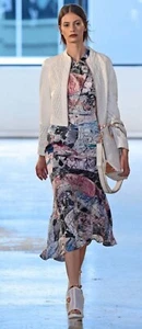 Ginger & Smart AU Size 10 Sleeveless Silk Midi Dress Midriff Cutout - Bild 1 von 11