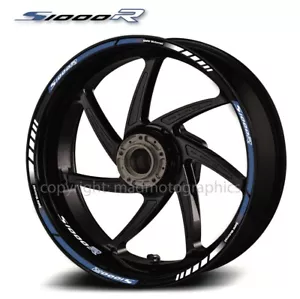 S1000 R calcomanías de llantas de motocicleta pegatinas de llantas para BMW S1000R rayas laminadas - Imagen 1 de 2