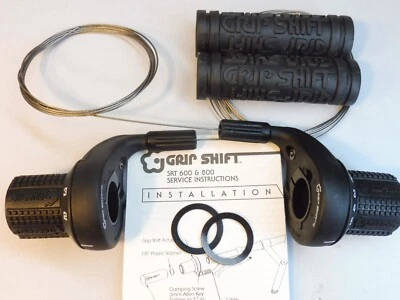 SRAM Gripshift SRT 600 - 7  ( 3x7 ) 7 speed triple  leverset  /  NOS Mtb Retro - Image 1 of 4