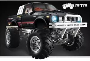 HG 1/10 P407 4x4 RC Rock Crawler Pickup RTR todoterreno coche negro modelo vehículos - Imagen 1 de 12