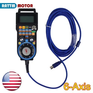 〖USA〗Volante con cable de 6 ejes CNC Mach3 MPG colgante manual control manual XHC LHB04B - Imagen 1 de 7