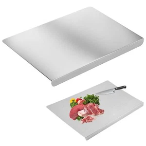 Stainless Steel Cutting Board with Lip Steel Cutting Boards for Kitchen 40x30... - Picture 1 of 9