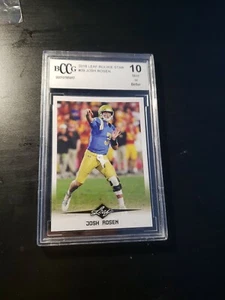 Josh Rosen 2018 ROOKIE STAR Leaf Mint 10!! BECKETT GRADED  - Picture 1 of 2
