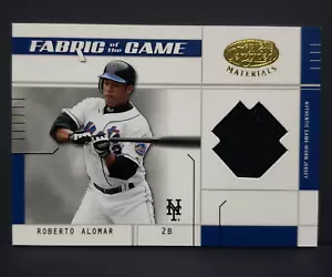 Camiseta deportiva de Roberto Alomar 2003 de los Mets de Nueva York Hoja del juego FG-74/100 - Imagen 1 de 6