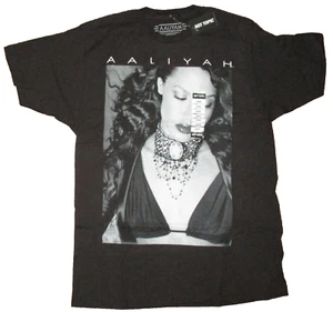 NWT AALIYAH Black & White Photo T-Shirt LARGE Ripple Junction Brand New - Picture 1 of 6