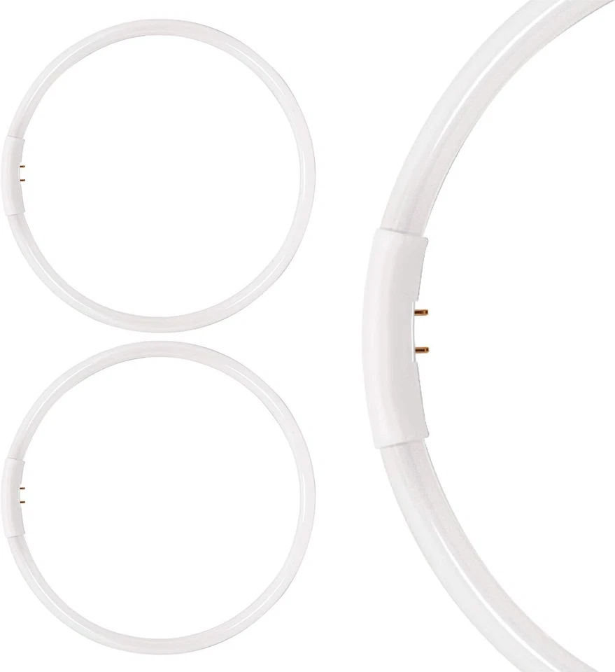 2Pack T5 Circline Fluorescent Light Bulb, 40W, 3000K, 3350LM, 2GX13 - Image 1 of 1