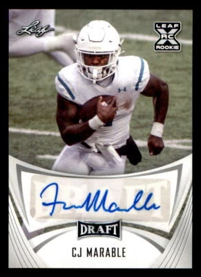 2021 Leaf Draft AUTO #BACJM CJ Marable (ref 225313) - Image 1 of 2