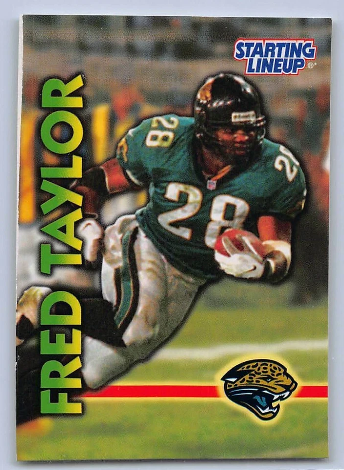 1999  FRED TAYLOR - Starting Lineup (SLU) Football Card - JACKSONVILLE JAGUARS - Image 1 of 2