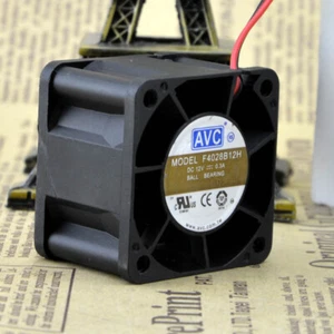 AVC F4028B12H 4028 4CM 12V 0,3A Ventilatore di Raffreddamento Industriale Doppia Sfera Piccolo - Foto 1 di 5