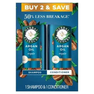 Herbal Essences Shampoo Conditioner Set with Argan Oil, Color Safe Repair 2pk - Image 1 of 4