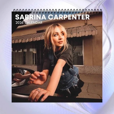 Sabrina Carpenter 2026 Calendar, Pop Star Wall Calendar, Gift for Music Fans - Image 1 of 4