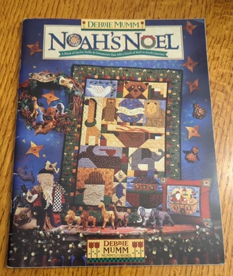Debbie Mumm Noah's Noel Quilt Dolls Ornaments Ark Christmas Pattern Booklet 40pg - Image 1 of 4