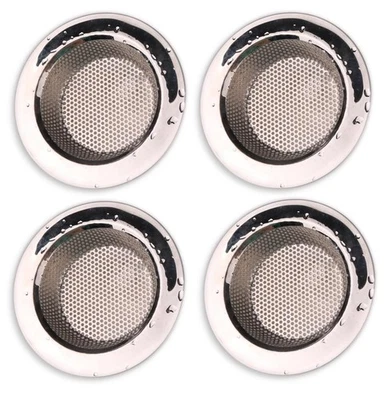 4x Abfluss Sieb Fein Küche, Dusche Haarsieb Edelstahl Spülbeckensieb Waschbecken - Bild 1 von 4