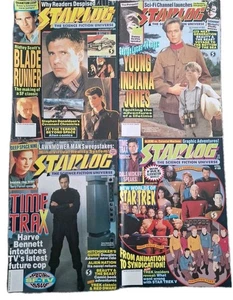 Starlog Magazine Lot B for BLADE RUNNER YOUNG INDIANA JONES TIME TRAX STAR TREK - Bild 1 von 10