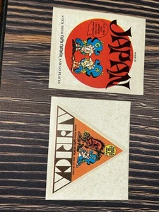 Lot Of 2 Vintage 1960’s Cap’n Crunch Cereal Stickers Stick With And Go Places - Picture 1 of 4