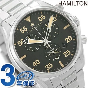 Hamilton Khaki Aviation Pilot Watch Men’s Black Dial Stainless Steel 189g... - Bild 1 von 7