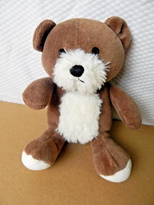 Baby Gap Oso Marrón Patas Blancas Cara Pecho Felpa Sonajero Sentado 8" Otoño 2011 Foto 1 de 4