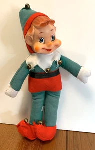 Muñeca de tela de fieltro relleno de 12 pulgadas de colección cara de goma campanas de Japón EXC - Imagen 1 de 4