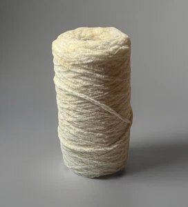 Cone Yarn Chenille Luxury Quality Cone Yarn-Cream Beige Off White Color -14.2 Oz - Bild 1 von 6