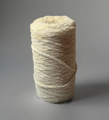 Cone Yarn Chenille Luxury Quality Cone Yarn-Cream Beige Off White Color -14.2 Oz - Image 1 of 4