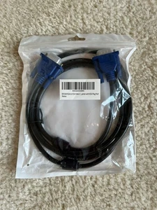 Ekylin VGA To VGA Video Cable 5ft For Computer PC Laptop To Monitor Projector - Picture 1 of 5