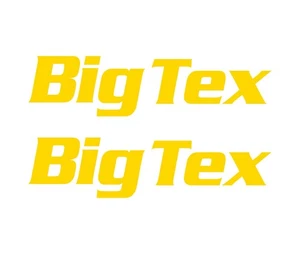 Big Tex Anhänger Logo Aufkleber gelb - 2er Set -24" x 6" Vinyl Aufkleber Sticker - Bild 1 von 1