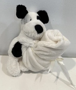 Chupete para cachorros Jellycat Bashful negro y crema NUEVO - Imagen 1 de 12