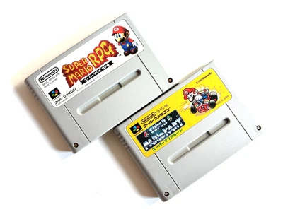 Lot 2 Super Mario RPG Kart Used Game Cartridge Super Famicom SFC From Japan JP - Image 1 of 4