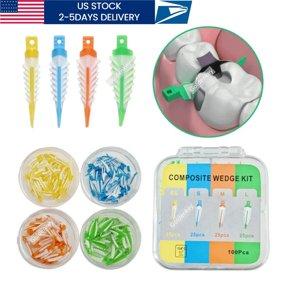 Dental Soft Strata G Wedges Cervical Seal Diastema Composite Matrix Garrison US - Image 1 of 4