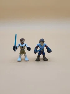 Star Wars 2011 Galactic Heroes Figures Obi-Wan Kenobi & Anakin Skywalker - Picture 1 of 24