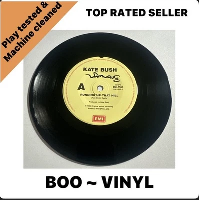 Kate Bush Running Up That Hill Rare Australian Issue 7" Vinyl Record VG+ / M - Image 1 of 4