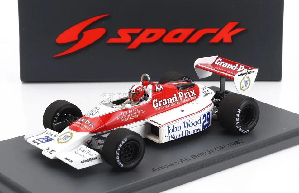 1/43 SPARK-MODEL - ARROWS - F1  A6 N 29 ENGLISH GP 1983 MARC SURER S5789 - Immagine 1 di 1