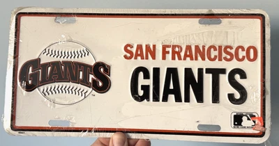 NOS San Francisco Giants Embossed Metal License Plate! Vintage 90's MLB! - Image 1 of 4
