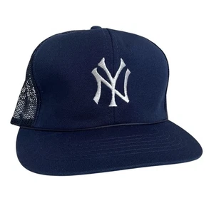 Vintage 90s MLB New York Yankees Sports Specialties Snapback Rope Mesh Hat NICE - Bild 1 von 23