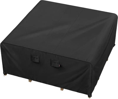 Cubierta de muebles de patio resistente impermeable 126"x126" para juegos cuadrados Foto 1 de 4