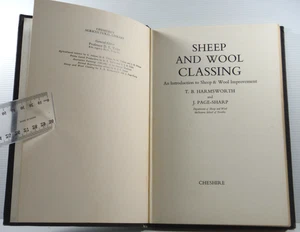 Clasificación de ovejas y lana por T B Harmsworth J Page-Sharp 1970 libro australiano HC - Imagen 1 de 20