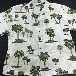 Kalaheo Button-Up Hawaiian Shirt - Palm Trees - Men's size XLarge - Made is USA - Picture 1 of 8