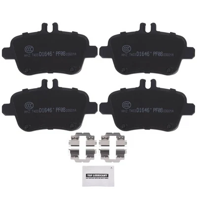 Pastilhas de freio traseiras de cerâmica compatíveis com Mercedes-Benz B250 CLA250 GLA250 INFINITI QX30 - Imagem 1 de 4