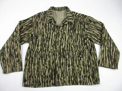 Mens Large Spartan Realtree camo shirt hunting button vintage - Image 1 of 4
