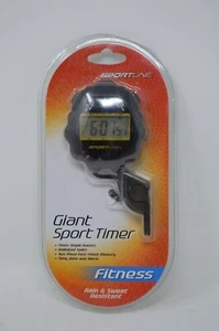 Reloj cronómetro deportivo gigante para todo uso Sportline silbato fitness nuevo en paquete - Imagen 1 de 2