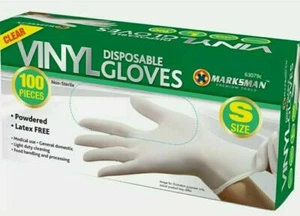 100Pc Vinyl Disposable Gloves Powder & Latex Free Non-Sterile Medical Food  - Imagen 1 de 1