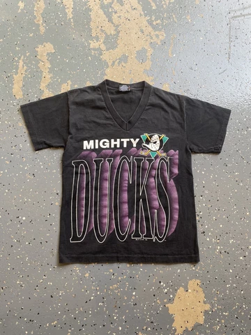 1994 Vintage Anaheim Mighty Ducks v-neck baby tee women’s  size S Cover