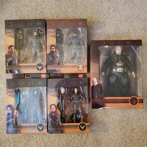 McFarlane Toys Dune Complete Set of 5 7" Scale Action Figures - BAF and Mega Fig Cover