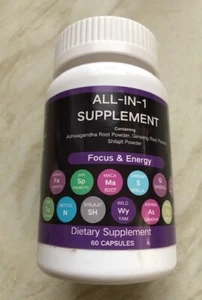 Shilajit Ashwaghanda Maca Performance Focus Energy Support for Men & Women - Picture 1 of 9
